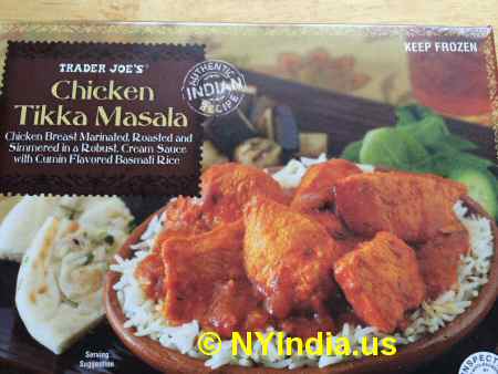 Trader Joe's NYC Chicken Tikka Masala Box image © NYIndia.us