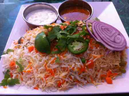 Paradise Biryani Pointe NYC Vegetable Biryani - © NYIndia.us