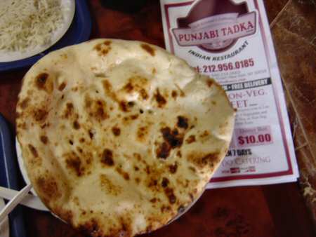 punjabi tadka naan bread © nyindia.us