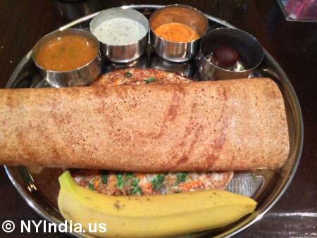 Adyar Ananda Bhavan NYC Masala Dosa Uthappam © nyindia.us