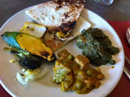 jackson diner saag paneer, korma © NYIndia.us